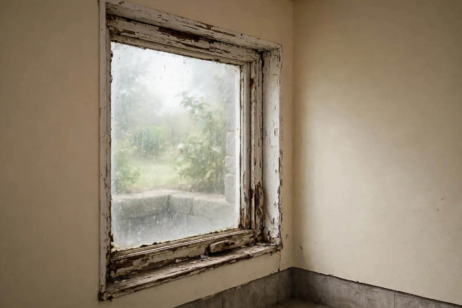 Before photo,  Egress Window Replacement in Carrington, by Waldorf Egress Window Company